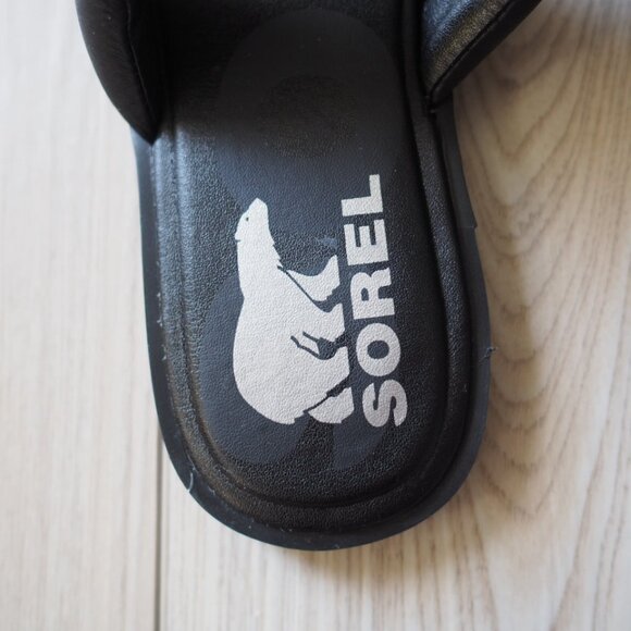 Sorel Ella II Puff Black Slide Sandals Womens Size 7.5 Excellent Condition - Picture 6 of 13